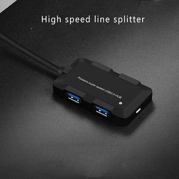 

4 Port External USB 3.0 Hub Tablet PC Computer Phone High Speed Charging Sync Data Transfer Micro USB Power Port Splitter