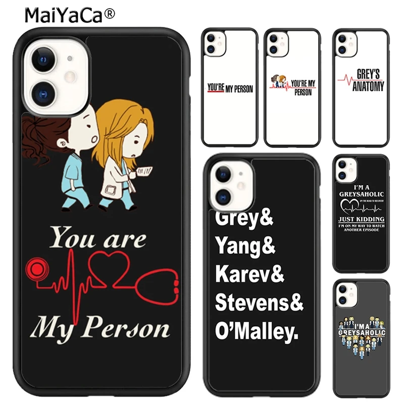 Maiyaca Greys Anatomy Poster Phone Case Cover For Iphone Se 6 6 7 8