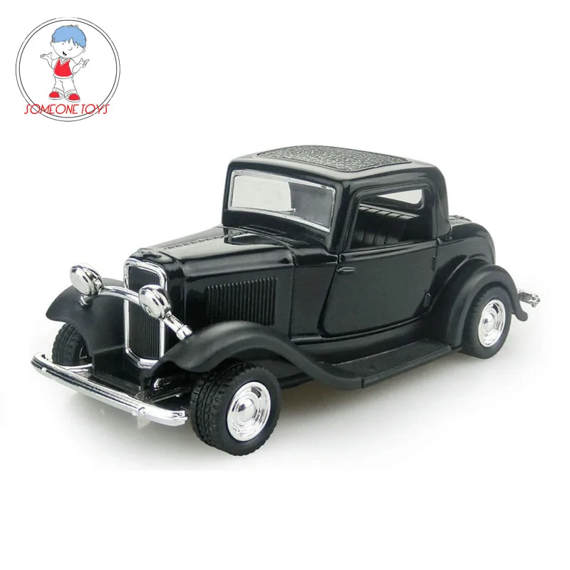 

1/32 Scale Children Toy Car Ford 1932 Classic Cars Model Metal Alloy Pull Back Diecasts VehiclesToys for Kids Collection Gift