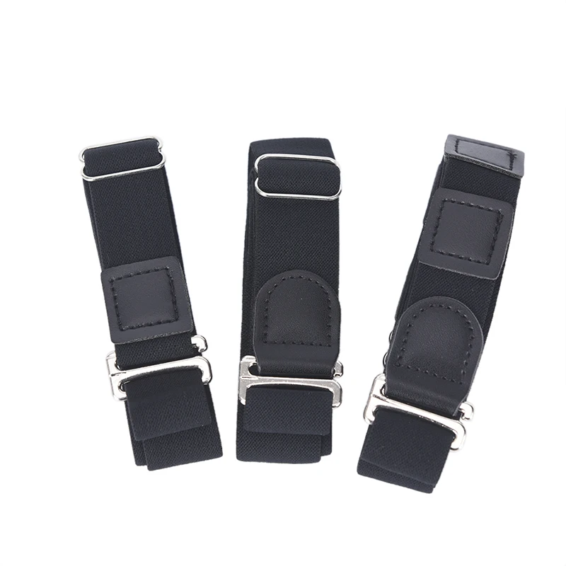 Fashion Shirt Holder Adjustable Near Shirt Stay Best Tuck It Belt For Women Men Work Interview Black Color 120cm