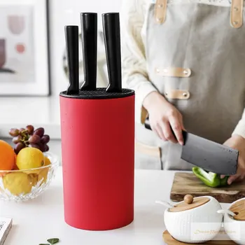 

Knife Holder Stand Multi-functional Holder For Knife Plastic Shelf Cutlery Block Rack Kitchen Knife Organizer Accessories Tools