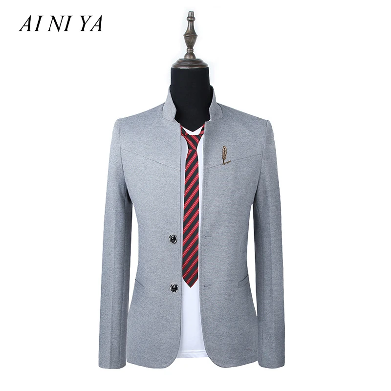 

Pure Color Youth Men Suit Jacket ,Black ,Gray, Navy Blue, Slim Fit Blazers Man Size 5XL Business Casual Male Dress Jackets