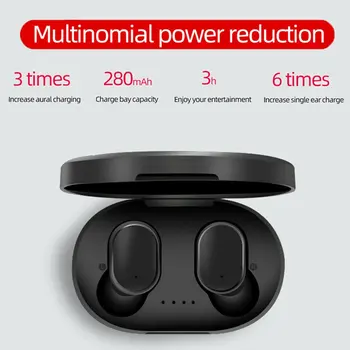 

5.0 Bluetooth Headsets Wireless Earbuds Noise Cancelling TWS Earphone with Mic for Xiaomi iPhone Huawei Samsung A6S