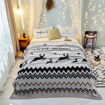 

Thick Fleece Autumn Winter Throw Blanket Soft Cozy Home Decor Sofa Bed Cover Blanket Warm Breathable Bedspread Blanket