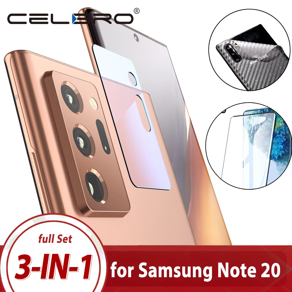 Закаленное стекло 3 в 1 для Samsung Galaxy Note 20 Ultra Note20 Защитная пленка экрана из