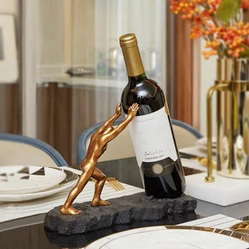 

Modern Home decoration accessories creative Egyptian cat Wine Bottle Holder Red Wine Rack Room Decor maison