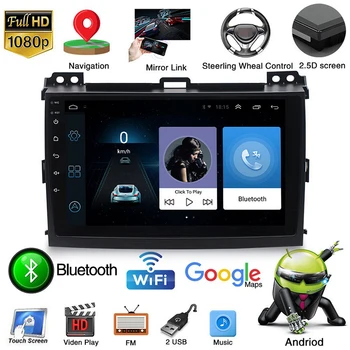 

Wifi 1+16G/2+32G 2din Android 9.1 Car Multimedia Player for Toyota Prado 2004-2009 Navigation 9" Touch Screen Auto FM GPS Camera
