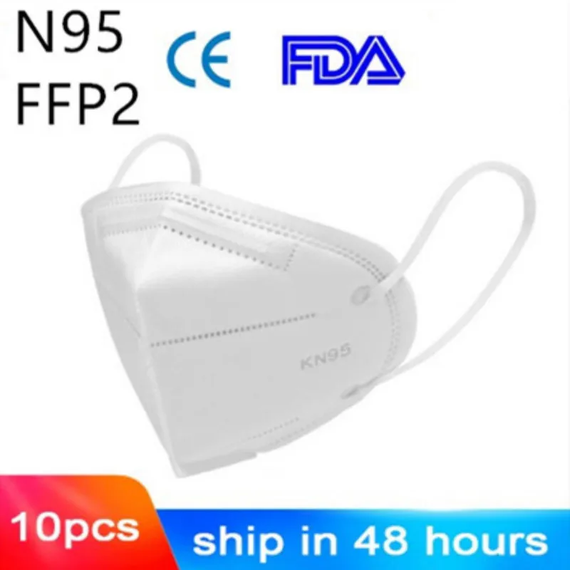 

100pcs N95 Respirator Face Mask KN95 PM2.5 Anti Dust KN95 Mask 100pcs Protection Mouth Mask N95 Protective Masks respirator