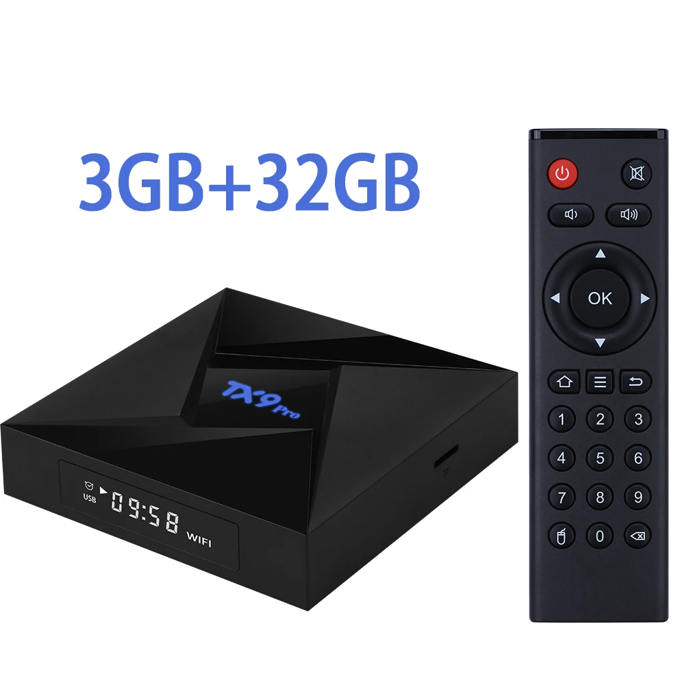 Transpeed TX9 pro Android 9,0 tv BOX 4K Ultra XDR amlogic S912 Youtube Netflix wifi IP tv Box - Цвет: 3G32G