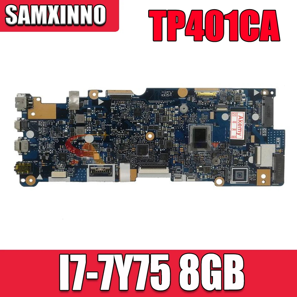 TP401CA notebook mainboard For Asus VivoBook Flip 14 TP401C TP401CAE laptop motherboard I7-7Y75 8GB M2- HDD interface | Компьютеры и