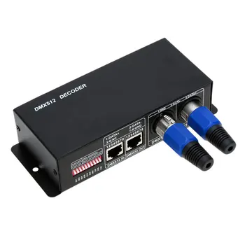 

DC12 24V DMX512 Decoder RGB Stage Light Project Master Controller 3 Channel 8A 3CH DMX to PWM CE FCC ROHS Led Strip Dimmer