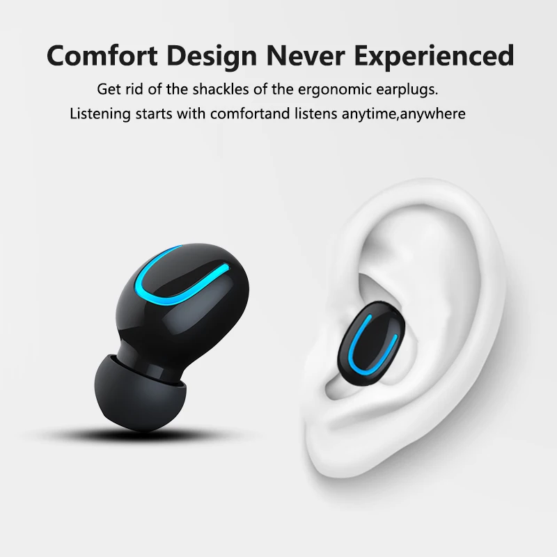 True Wireless Bluetooth Earphone TWS Wireless Earphones For Xiaomi iPhone Earbuds Stereo Auriculares Noise Cancel Game Headset