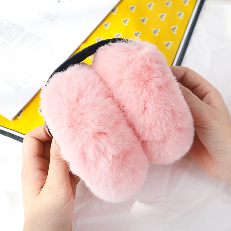 Теплые Плюшевые Вязаные плюшевые наушники зимние аксессуары для женщин зимы наушники|Зимние теплые