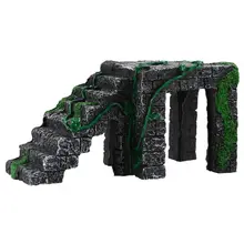 Смола пейзаж аквариумная черепаха рампа Peregrine подъем камень украшение для среды обитания