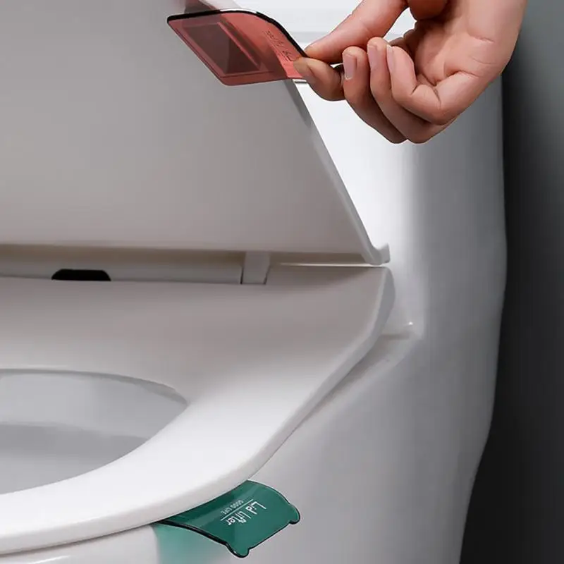 Pvc Toilet Seat Lid Holder Device Selfadhesive Toilet Cover Pvc Toilet Lid Lifter Toilet