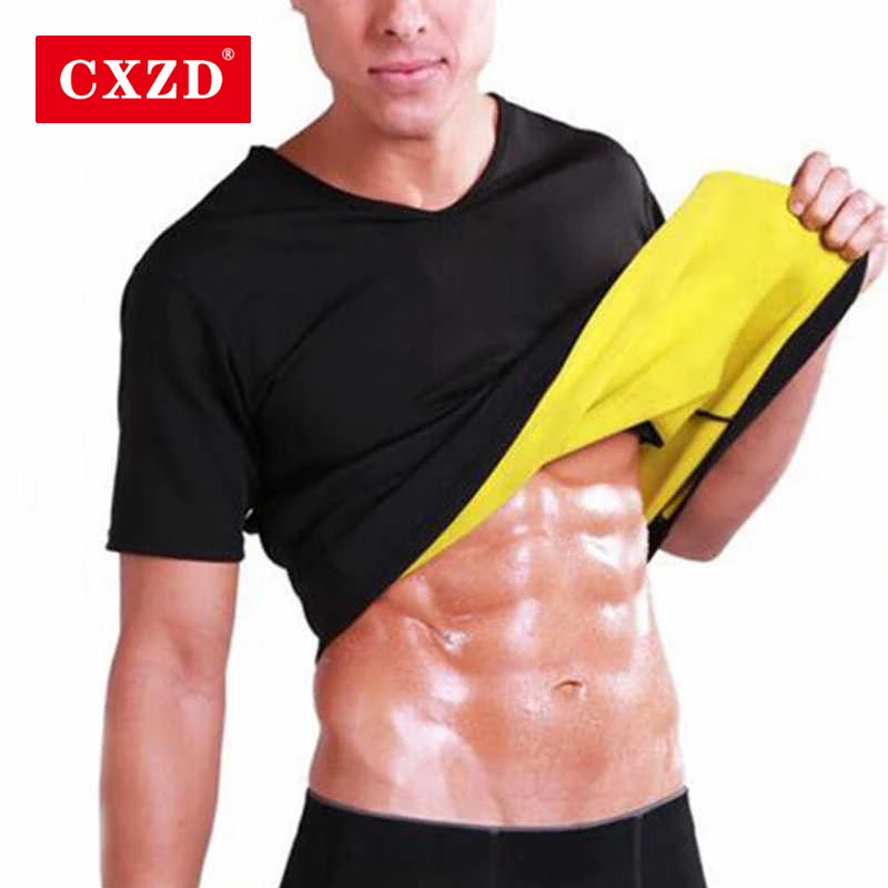 CXZD размера плюс S 5XL Для мужчин неопрена для похудения Traine сауна тренировочный