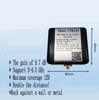 

Uwb Antenna, Ultra-wideband 90 Degree Directional Ultra-high Gain Antenna, Indoor Positioning Dw1000 Chip Dedicated