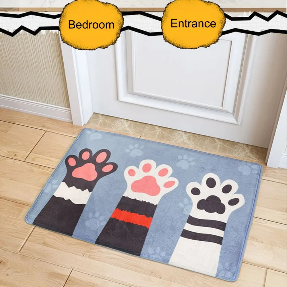 Paws and paws' non-slip water absorbent carpet cat rug for the cat lov –  Meowgicians™