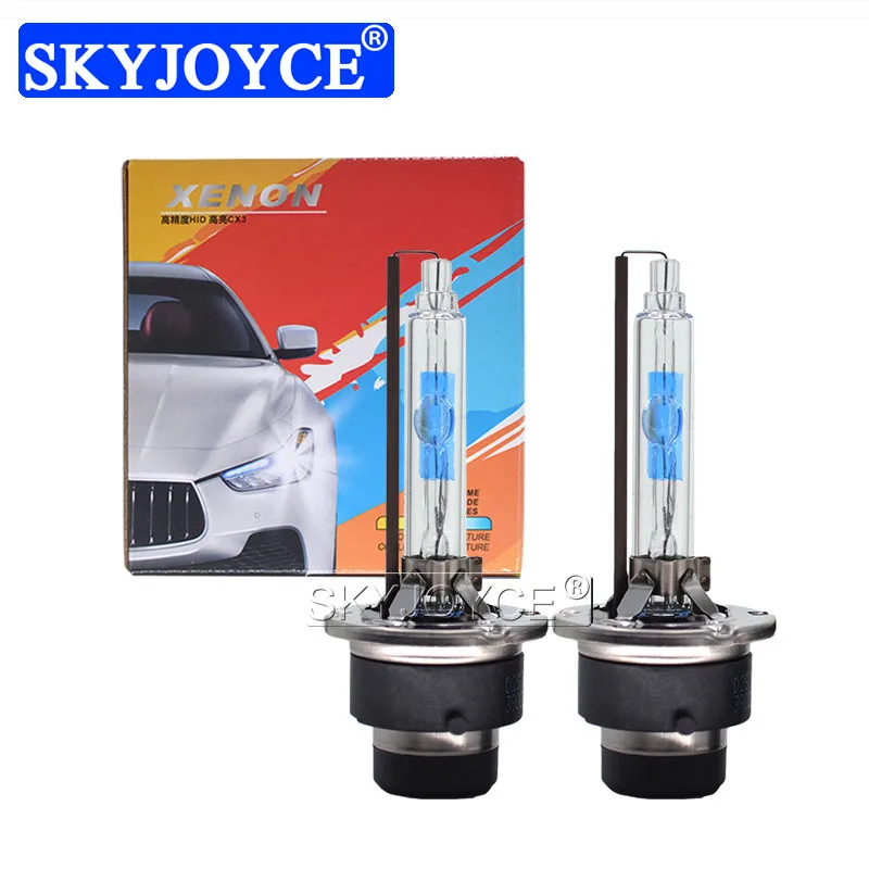 SKYJOYCE 2PCS D2S 5500K 35W Xenon HID Bulbs Fast Bright UV Free 35W D4S Xenon HID Lamps Replacement For D2 D4 Car Headlight Kit (2)