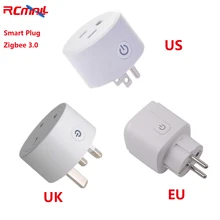 Zigbee – télécommande vocale Smart Plug 3.0, Compatible avec Alexa Echo Dot, Hub de choses intelligentes (Hub requis) pour maison intelligente