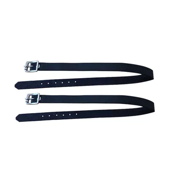 

2 Pcs PU Leather Solid Durable With Buckle Accessories Protective Long Equipment Outdoor Spur Strap Horse Riding Training Sports