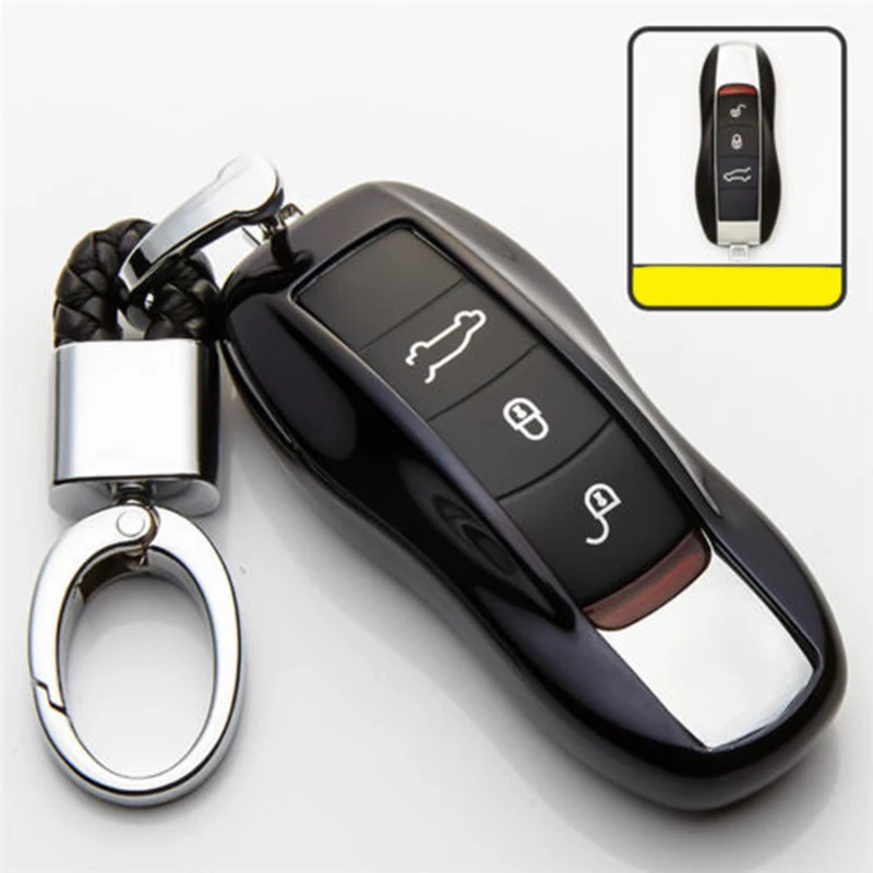 Чехол для ключей автомобиля Fob Shell защитный чехол аксессуар для Porsche Cayenne Macan 911