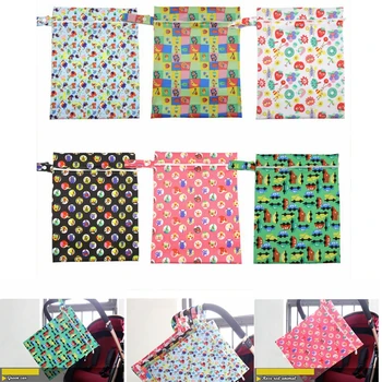 

Stroller Bag Waterproof Baby Diaper Bag Cute Print Nappy Bag Travel Wet Dry Bags