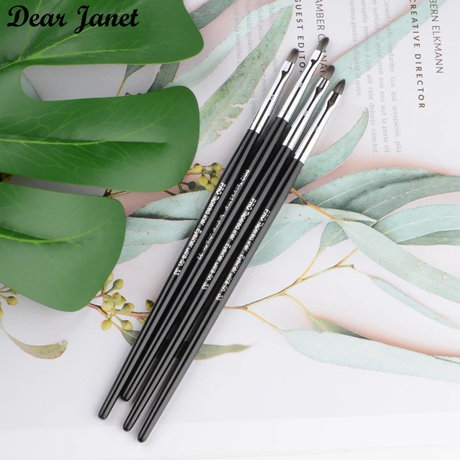 1 piece Pro Tapered liner#33 Eyeliner Detail Eye Lip liner Makeup brushes Make up brush synthetic Hair wood handle