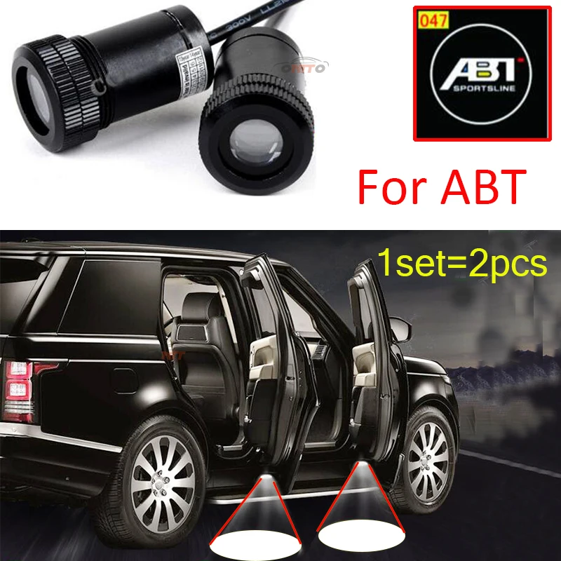 

Car Door Projector Welcome Lights Car Led Ghost Shadow Light ABT logo for vw Passat B6 B7 CC Golf MK5 MK6 Tiguan Audi A1 A2 A3