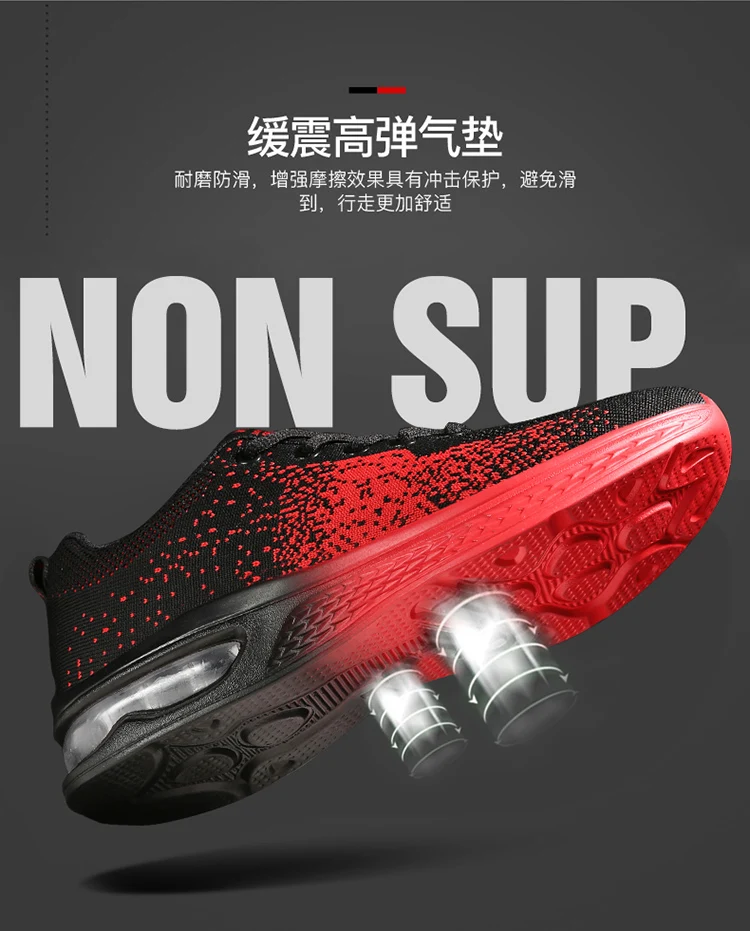 Men Tennis Shoes Lightweight Comfortable Air Cushion Shoes for Outdoor Jogging Walking Air Mesh Sneakers Chaussure Homme