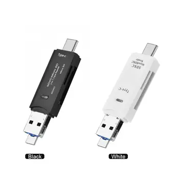 

3 in 1 USB 3.1 Type C + USB + Micro USB Port OTG Memory Card Reader for TF / / SD Card Black /White
