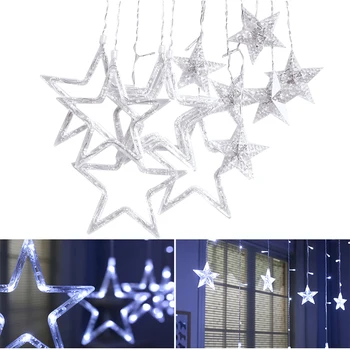 

3m Stars String Lights LED Star Curtain Light Christmas Decoration with EU Plug