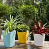 Plant Pots Automatic Water-absorbing Flowerpot Plastic Bar Decorative Flower Holder Patio Decor