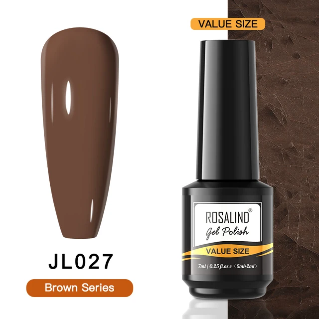 ROSALIND Gel Nail Polish Glitter Gel For Manicure Art Semi Permanent Hybrid Varnish Need UV LED Base Top Coat Nail Polish RAI-JL027