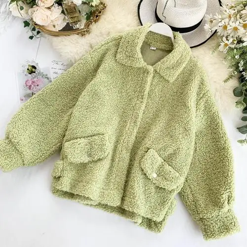 Зеленый Новая мода женские зимние пальто с мехом пальто и куртки для женщин - Цвет: Зеленый