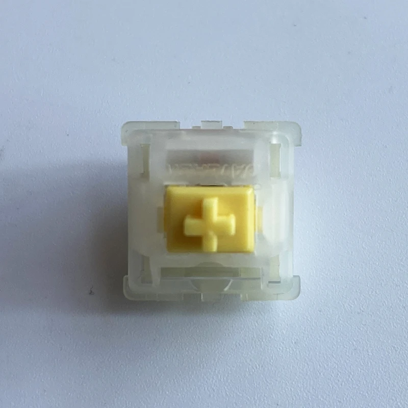 Gateron-interruptor Amarelo Leitoso Acessórios Teclado Mecânico Interruptor do Jogo Sensação Linear 50g 5pin - Imagem 3