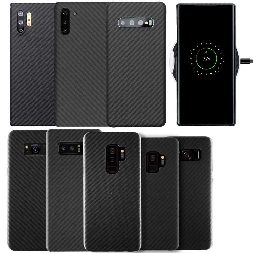 Тонкий защитный чехол Kaloar из углеродного волокна толщиной 0 6 мм для Samsung Galaxy S8 S9 S10