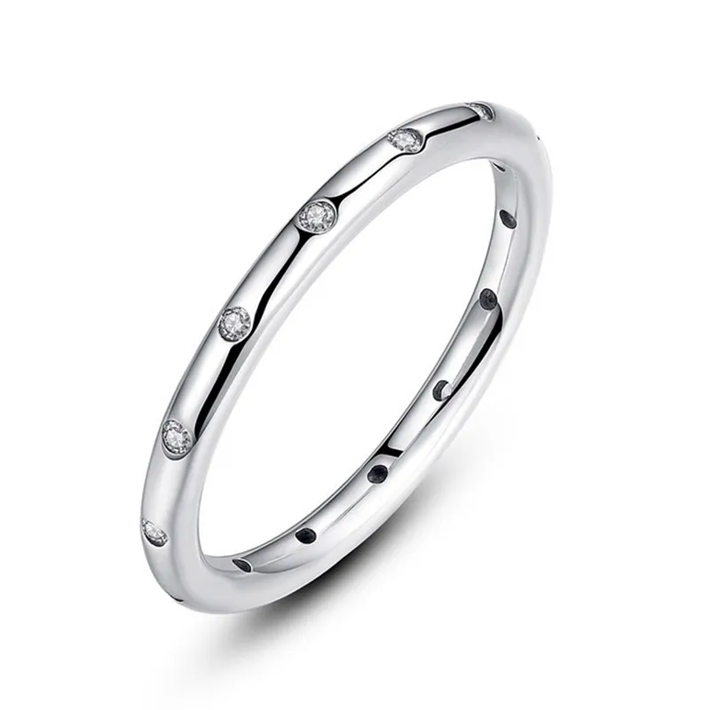 White Gold Color CC S925 Стерлинговое Серебро, кольца для женщин, простой кубический цирконий, индивидуальное кольцо, Anel, свадебные, обручальные ювелирные изделия CC1606 - Цвет основного камня: White Gold Color
