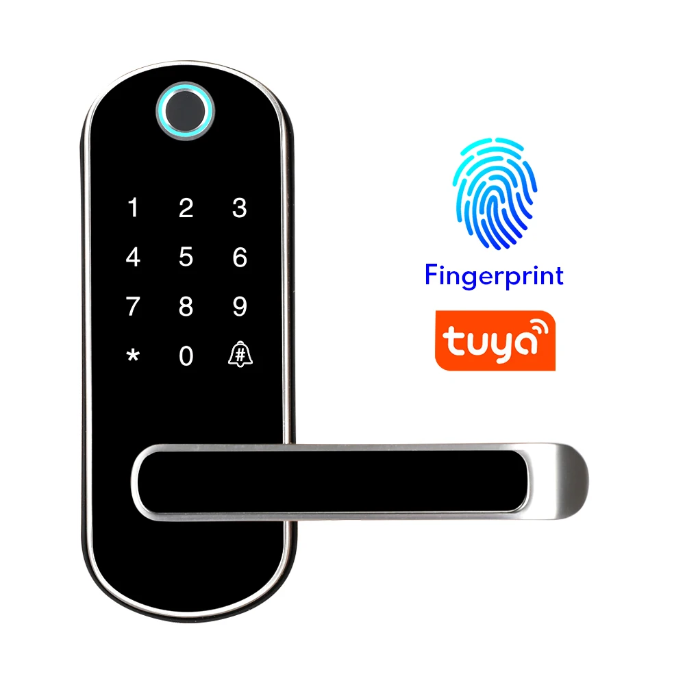 Tuya App Parmak Izi Ak ll Kilit Wifi Uygulamas Su Ge irmez D me Pin 