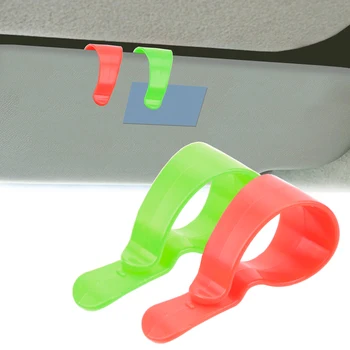 

LEEPEE Eyeglasses Holder Ticket Receipt Clip 2Pcs Portable Auto Accessories Storage Holder Auto Fastener Clip Glasses Cases