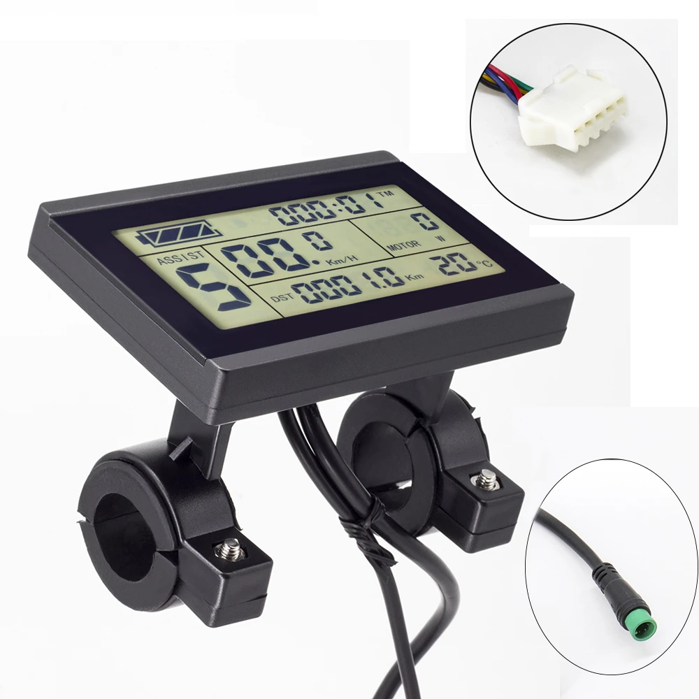 Kt LCD3 Display Met Sm Of Waterdichte Connector 24V 36V 48V Elektrische  Fiets Display Voor Kt Controller|Electric Bicycle Accessories| - AliExpress