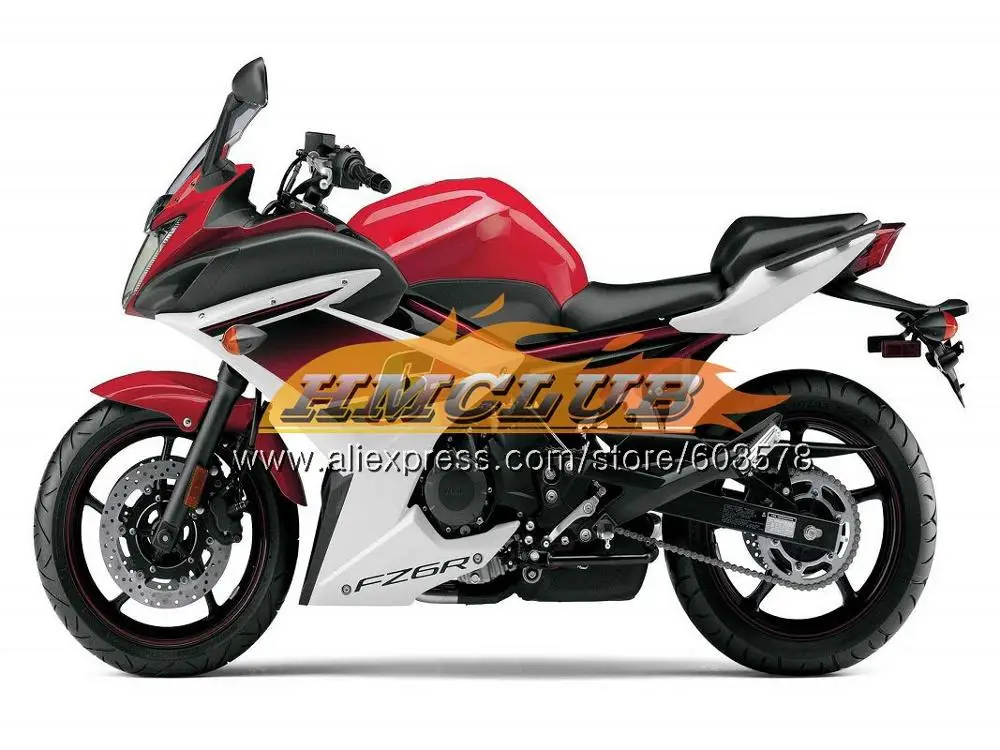 Корпус для YAMAHA FZ6N FZ6 R FZ-6R 2009 2010 2011 2012 2013 62CL. 4 FZ 6R FZ6R 09, 10, 11, 12, 13, 14, 15 лет, серого и черного цветов, обтекатель - Цвет: No. 19