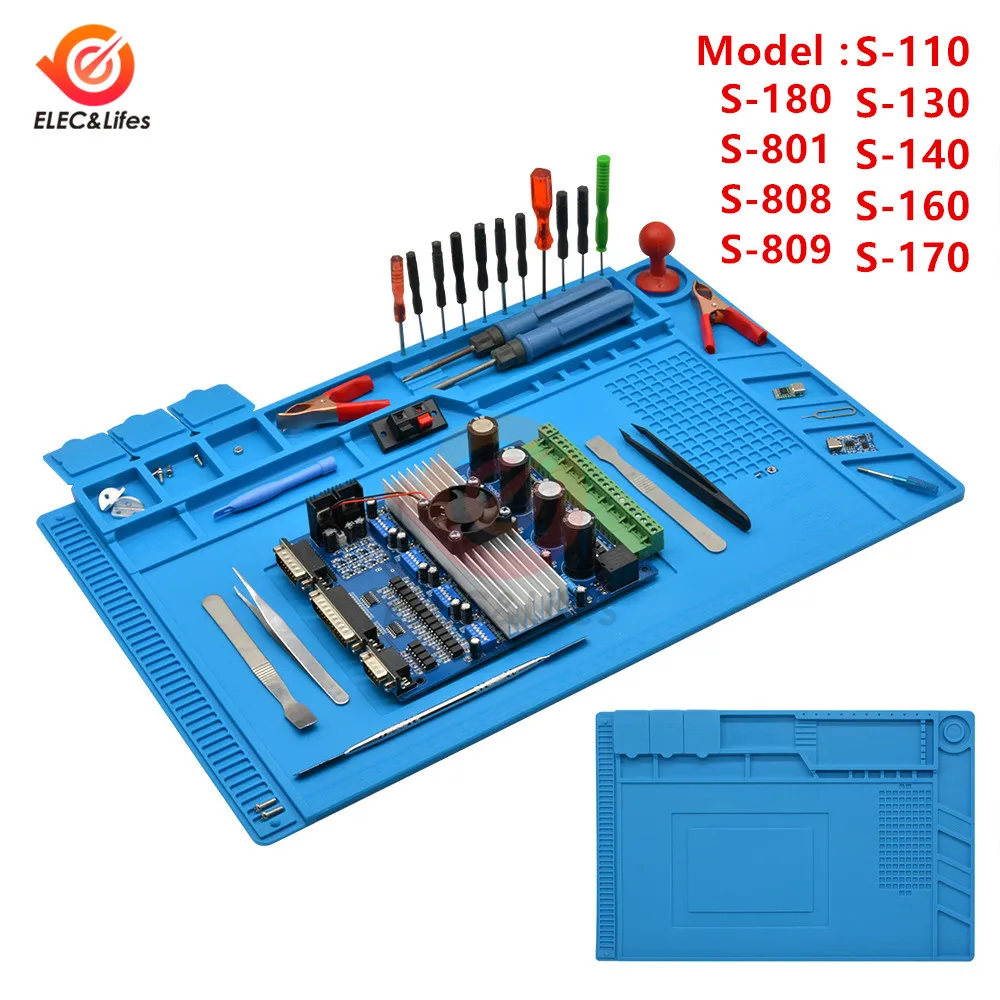 Silicone Heat Insulation Working Mat Heat resistant BGA Soldering