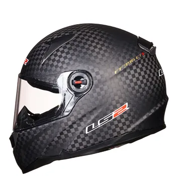 

LS2 FF396 12K Carbon Full Face Motorcycle Helmets Racing with Anti fog Visor
