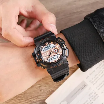 

New Fashion Sports Multifunctional Electronic Watch Couple Popular Men's Waterproof Watches