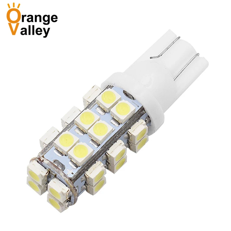 100 шт. Автомобильный светодиодный светильник T10 10 20 28 SMD 1210 3528 168 194 W5W габаритный s