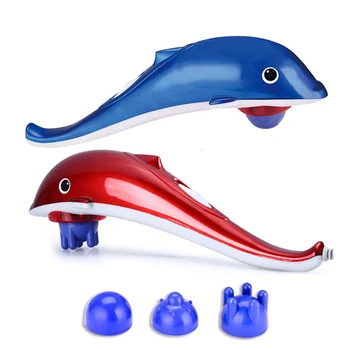 

Multifunctional dolphin massager red light massage stick magnetic therapy infrared physiotherapy electric massage hammer