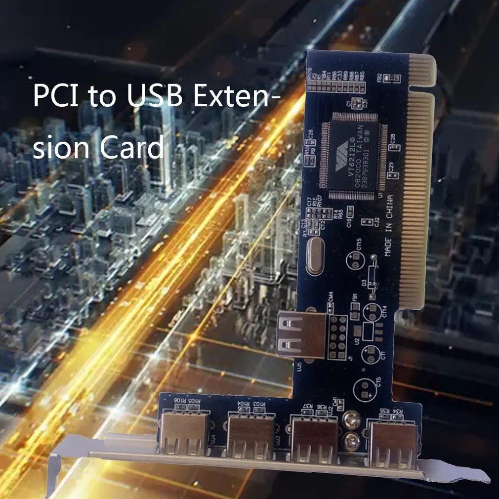 4 порта PCI-E к USB 2,0 концентратор PCI Express карта расширения адаптер конвертер USB2.0 бесплатный диск 5