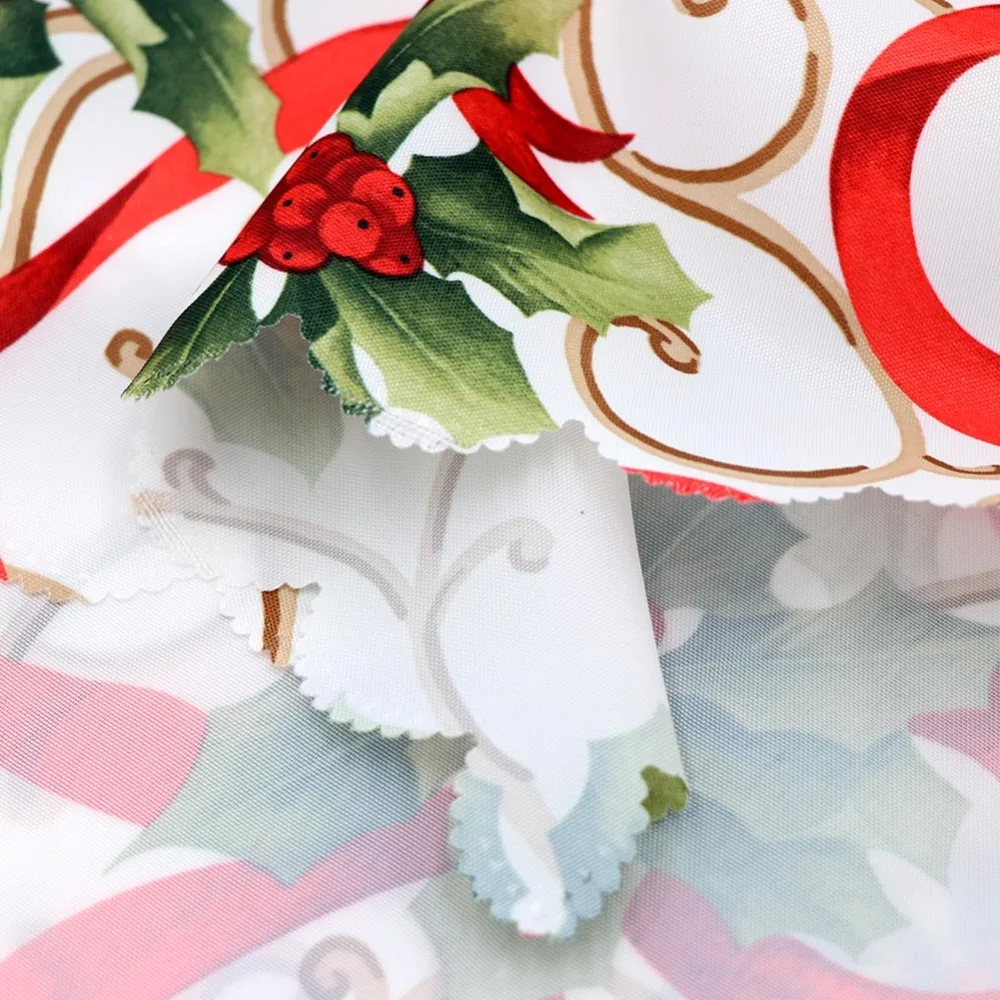  OurWarm Christmas Tablecloth Sets Rectangular Table Cloth New Year Decorations Three Styles 150x180