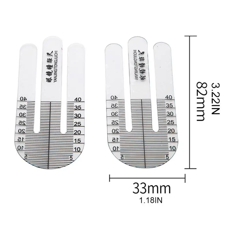

1Pair Optical PH Ruler Pupil Height Meter Optometry PH Tester for Hospital Tool H7ED
